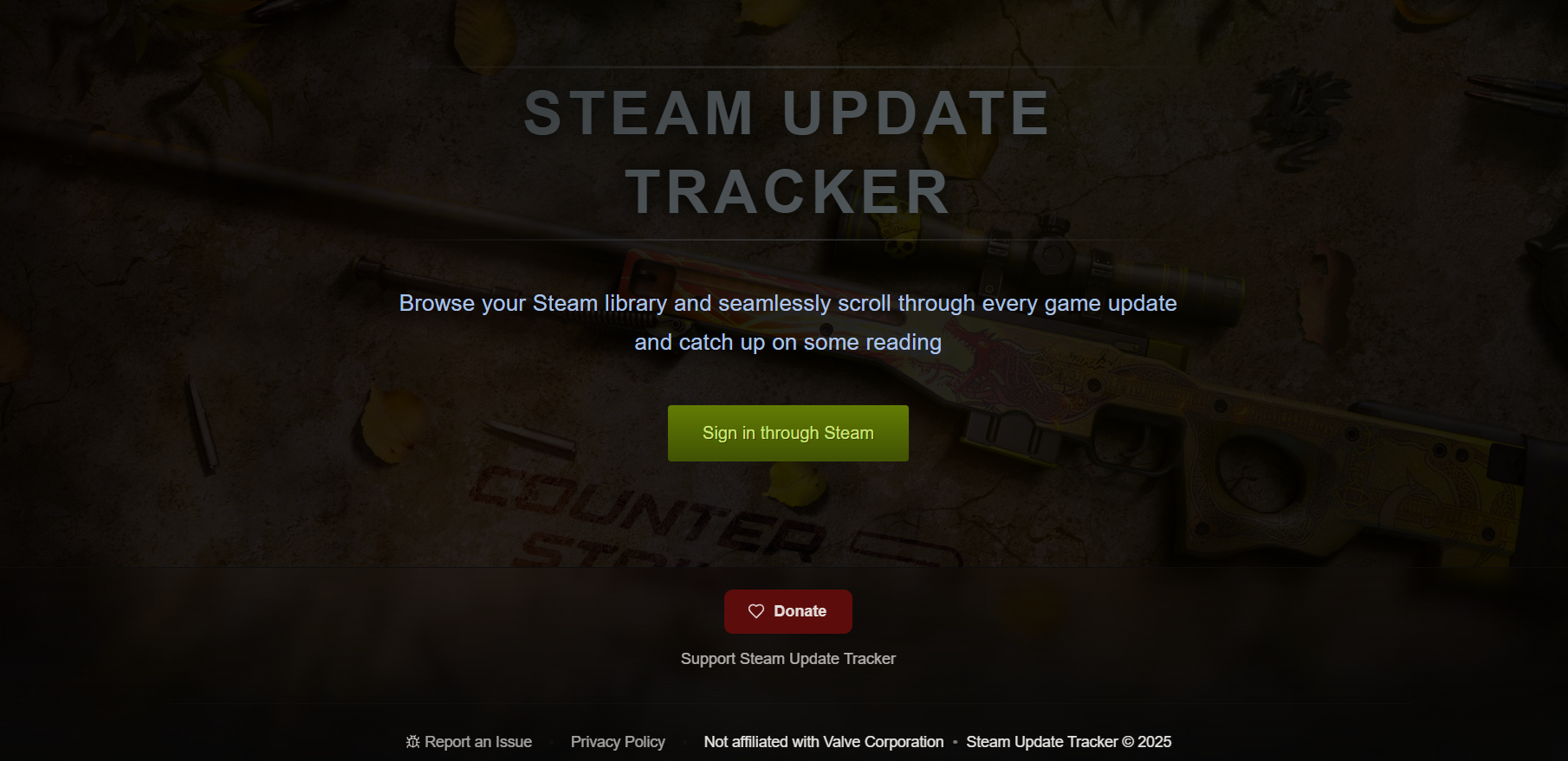 Steam Update Tracker